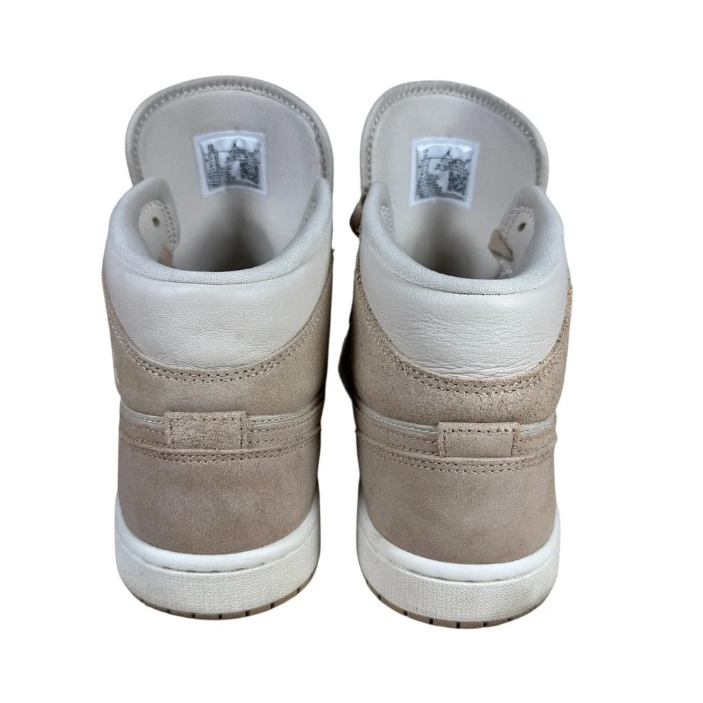 Nike Air Jordan 1 Mid Linen College Grey Light Bone Men's US‎ 10